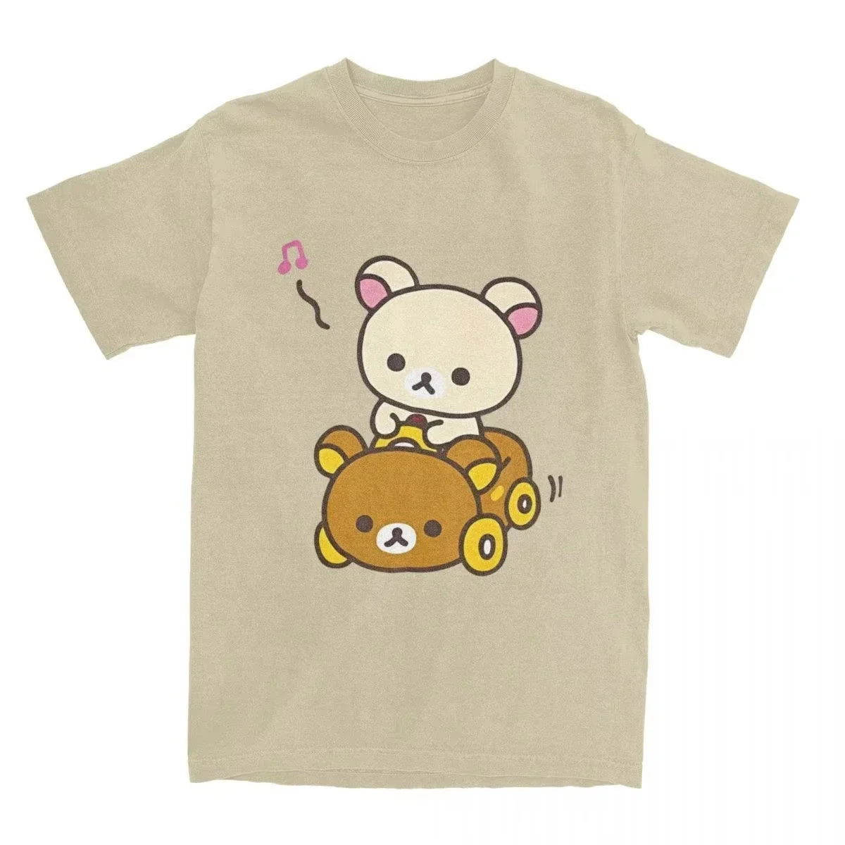 Round Neck Short Sleeve T-shirt for Men and Women with Car Hipster Style Summer Short Sleeve T Shirts Streetwear Women T Shirts